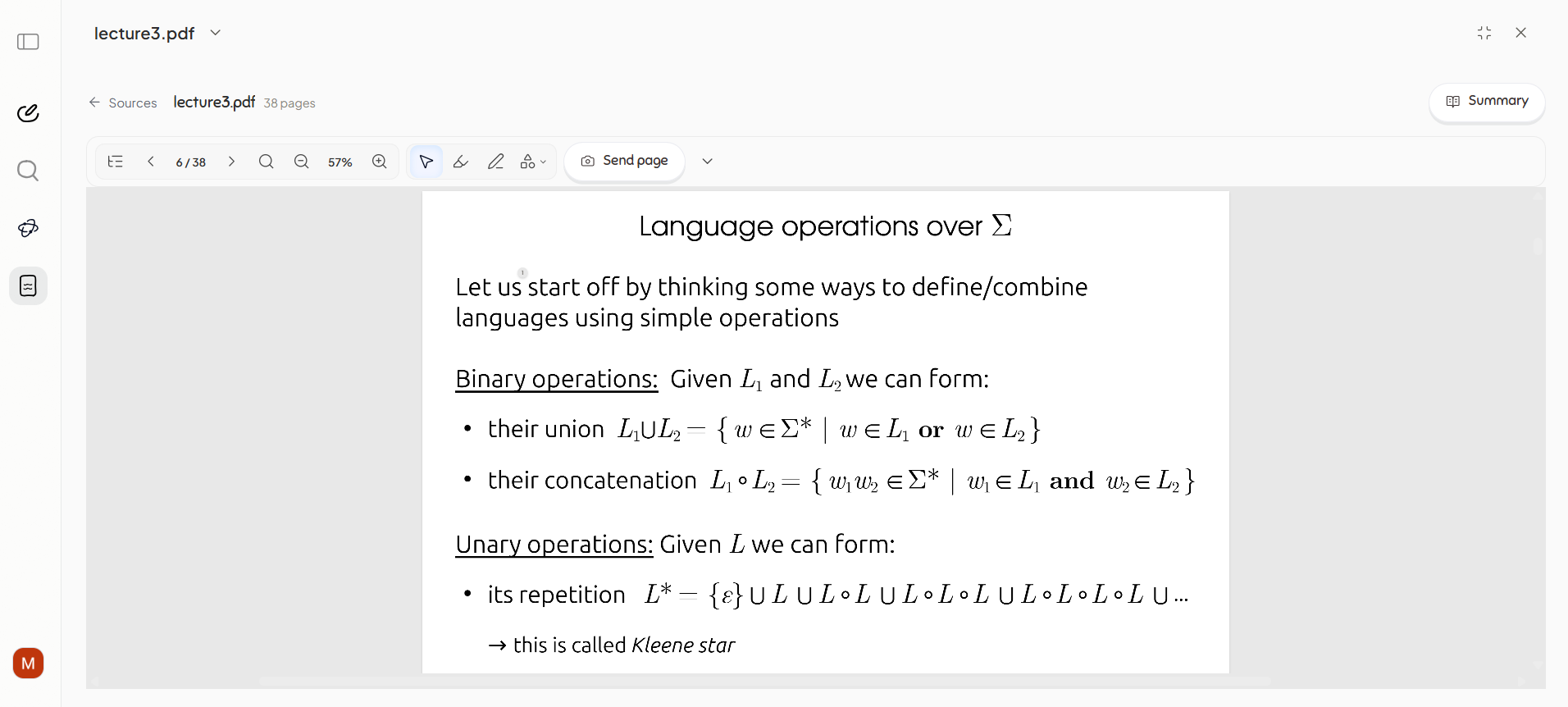 A Figurespace source open full-screen with page navigation, highlighting, annotation and send-page tools